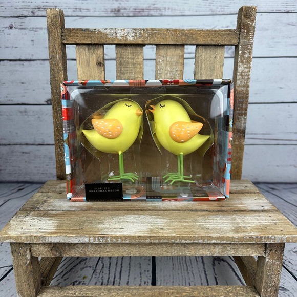 FAO Schwarz Other - FAO Schwarz Yellow Spring Birds Tabletop Decor